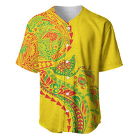 Hawaiian Kakau Tribal Sea Animals Tattoos Baseball Jersey Kanaka Maoli Flag Color Inspired LT03 Multicolor - Polynesian Pride