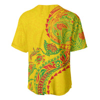 Hawaiian Kakau Tribal Sea Animals Tattoos Baseball Jersey Kanaka Maoli Flag Color Inspired LT03 - Polynesian Pride