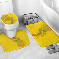 Hawaiian Kakau Tribal Sea Animals Tattoos Bathroom Set Kanaka Maoli Flag Color Inspired LT03 Mat Set Only (3 pcs) One Size Multicolor - Polynesian Pride