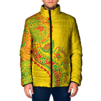 Hawaiian Kakau Tribal Sea Animals Tattoos Padded Jacket Kanaka Maoli Flag Color Inspired LT03 Men Multicolor - Polynesian Pride