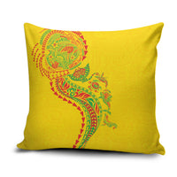 Hawaiian Kakau Tribal Sea Animals Tattoos Pillow Cover Kanaka Maoli Flag Color Inspired LT03 Multicolor - Polynesian Pride