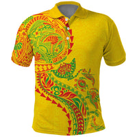 Hawaiian Kakau Tribal Sea Animals Tattoos Polo Shirt Kanaka Maoli Flag Color Inspired LT03 Multicolor - Polynesian Pride
