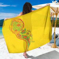 Hawaiian Kakau Tribal Sea Animals Tattoos Sarong Kanaka Maoli Flag Color Inspired LT03 One Size 44 x 66 inches Multicolor - Polynesian Pride