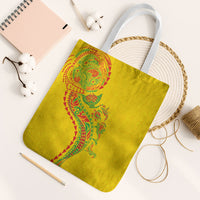 Hawaiian Kakau Tribal Sea Animals Tattoos Tote Bag Kanaka Maoli Flag Color Inspired LT03 White Strap One Size Multicolor - Polynesian Pride