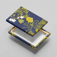 Niue Independence Day Canvas Wall Art Hiapo Pattern Fiti Pua and Uga