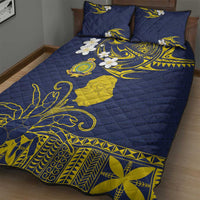 Niue Independence Day Quilt Bed Set Hiapo Pattern Fiti Pua and Uga
