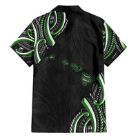 Traditional Art Hawaiian Kakau Tattoos Hawaiian Shirt Green Color - Polynesian Pride
