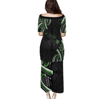 Traditional Art Hawaiian Kakau Tattoos Puletasi Green Color - Polynesian Pride