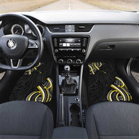Traditional Art Hawaiian Kakau Tattoos Car Mats Yellow Color - Polynesian Pride
