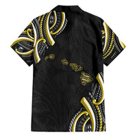 Traditional Art Hawaiian Kakau Tattoos Hawaiian Shirt Yellow Color - Polynesian Pride