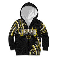 Traditional Art Hawaiian Kakau Tattoos Kid Hoodie Yellow Color - Polynesian Pride