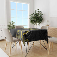 Traditional Art Hawaiian Kakau Tattoos Tablecloth Yellow Color - Polynesian Pride