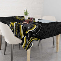 Traditional Art Hawaiian Kakau Tattoos Tablecloth Yellow Color - Polynesian Pride
