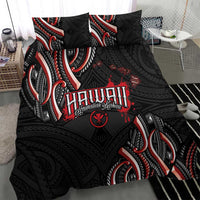 Traditional Art Hawaiian Kakau Tattoos Bedding Set Red Color - Polynesian Pride