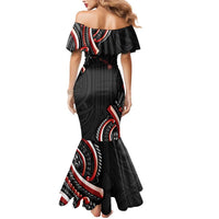 Traditional Art Hawaiian Kakau Tattoos Mermaid Dress Red Color LT03 - Polynesian Pride