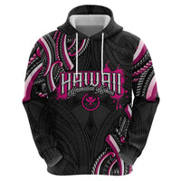 Traditional Art Hawaiian Kakau Tattoos Hoodie Pink Color - Polynesian Pride
