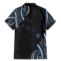 Traditional Art Hawaiian Kakau Tattoos Family Matching Mermaid Dress and Hawaiian Shirt Blue Color LT03 - Polynesian Pride