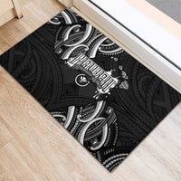 Traditional Art Hawaiian Kakau Tattoos Rubber Doormat White - Polynesian Pride