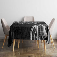 Traditional Art Hawaiian Kakau Tattoos Tablecloth White - Polynesian Pride