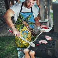Tuvalu and Australia Together Apron Tapa Pattern and Aboriginal mix Culture