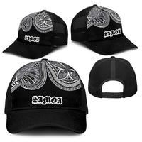 Samoa Traditional Tattoo Baseball Net Cap Tribal Tatau Pattern