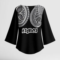 Samoa Traditional Tattoo Kimono Sleeve Blouse Tribal Tatau Pattern