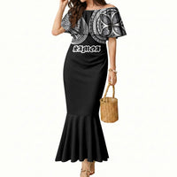 Samoa Traditional Tattoo Mermaid Dress Tribal Tatau Pattern