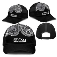 Samoa Traditional Tattoo Mesh Trucker Cap Tribal Tatau Pattern