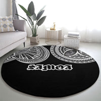 Samoa Traditional Tattoo Round Carpet Tribal Tatau Pattern