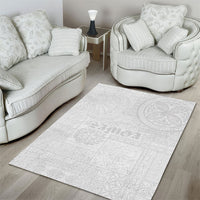 Samoa Lotu Tamaiti Area Rug Tribal Tatau with Siapo Pattern