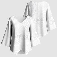 Samoa Lotu Tamaiti Kimono Sleeve Blouse Tribal Tatau with Siapo Pattern