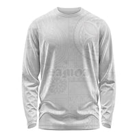 Samoa Lotu Tamaiti Long Sleeve Shirt Tribal Tatau with Siapo Pattern