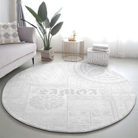 Samoa Lotu Tamaiti Round Carpet Tribal Tatau with Siapo Pattern