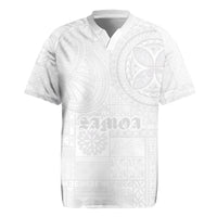 Samoa Lotu Tamaiti Rugby Jersey Tribal Tatau with Siapo Pattern