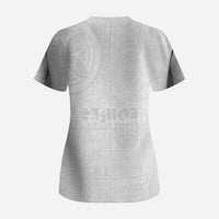 Samoa Lotu Tamaiti Scrub Top Tribal Tatau with Siapo Pattern