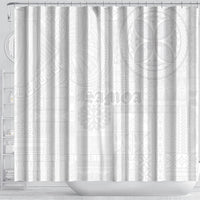 Samoa Lotu Tamaiti Shower Curtain Tribal Tatau with Siapo Pattern