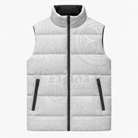 Samoa Lotu Tamaiti Sleeveless Puffer Jacket Tribal Tatau with Siapo Pattern