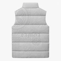 Samoa Lotu Tamaiti Sleeveless Puffer Jacket Tribal Tatau with Siapo Pattern