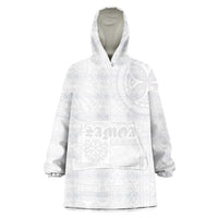 Samoa Lotu Tamaiti Wearable Blanket Hoodie Tribal Tatau with Siapo Pattern