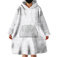 Samoa Lotu Tamaiti Wearable Blanket Hoodie Tribal Tatau with Siapo Pattern