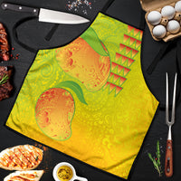 Hawaiian Mango Apron Polynesian Art Pattern and Kakau Tattoo
