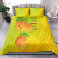 Hawaiian Mango Bedding Set Polynesian Art Pattern and Kakau Tattoo