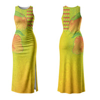 Hawaiian Mango Couples Matching Tank Maxi Dress and Hawaiian Shirt Polynesian Art Pattern and Kakau Tattoo