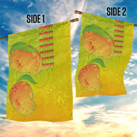 Hawaiian Mango Garden Flag Polynesian Art Pattern and Kakau Tattoo