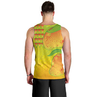 Hawaiian Mango Men Tank Top Polynesian Art Pattern and Kakau Tattoo