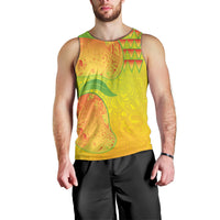 Hawaiian Mango Men Tank Top Polynesian Art Pattern and Kakau Tattoo