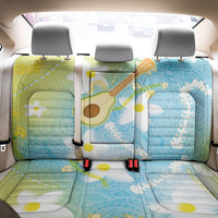 Hawaiian Ukulele Avocado Back Car Seat Cover Leis and Polynesian Pattern