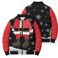 Polynesian Santa Claus Costume Funny Bomber Puffer Jacket LT03 - Polynesian Pride