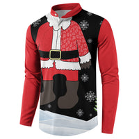 Polynesian Santa Claus Costume Funny Button Sweatshirt LT03 - Polynesian Pride