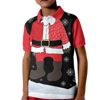 Polynesian Santa Claus Costume Funny Kid Polo Shirt LT03 Kid Multicolor - Polynesian Pride